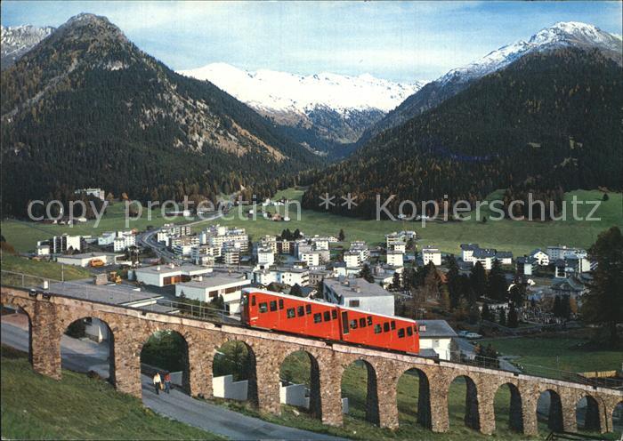 12456902 Davos GR Parsennbahn avec Seehorn et Pischahorn Davos Platz