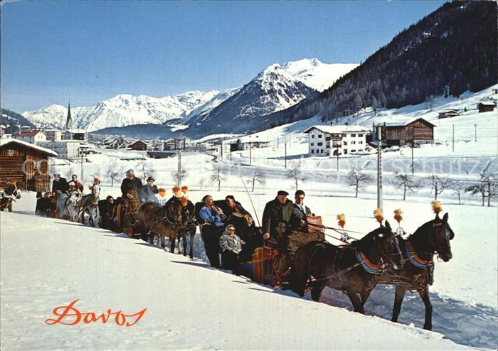 12457939 Davos GR Promenade en traîneau Davos Platz