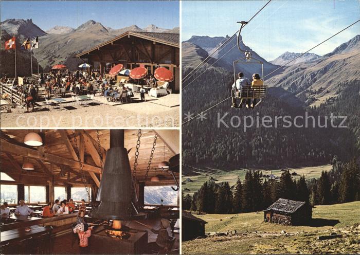 12458624 Davos GR Glaris Bergbahnen Rinerhorn Restaurant Jatzmeder Amselfluh Dav