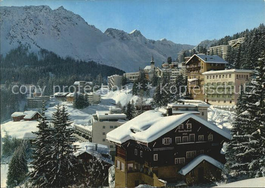 12458699 Arosa GR Ortsansicht Winter Arosa