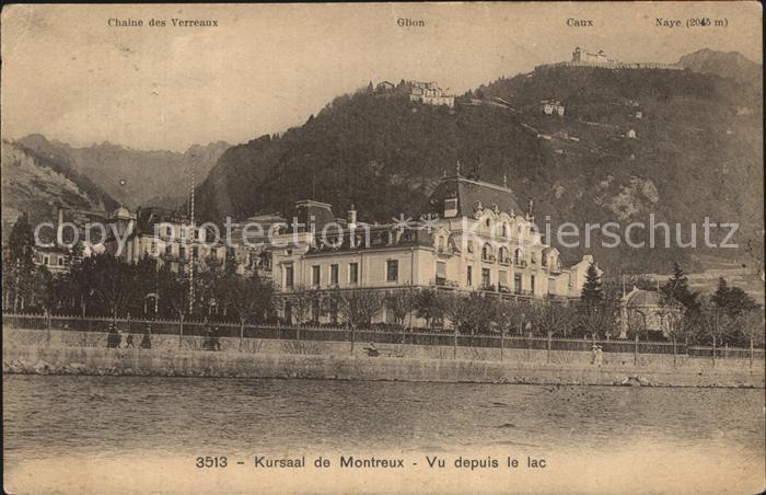 12459176 Montreux VD Kursaal Vue depuis le lac de Montreux