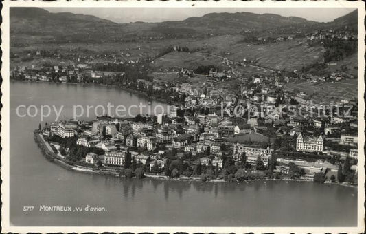 12459243 Montreux VD Vue aérienne de Montreux