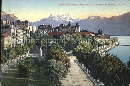 12459282 Montreux VD Place Rouvenaz Dent du Midi Montreux