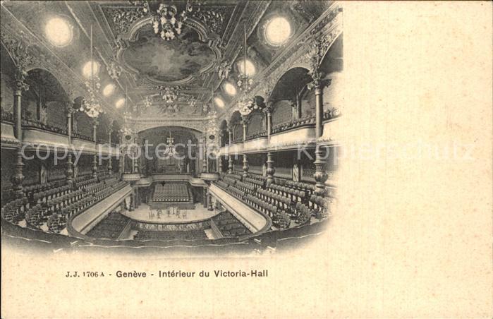 12472081 Geneve GE Intérieur du Victoria-Hall Geneve