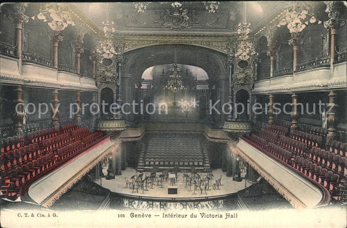 12472186 Genève GE Intérieur du Victoria Hall Genève