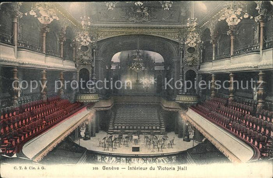 12472186 Genève GE Intérieur du Victoria Hall Genève