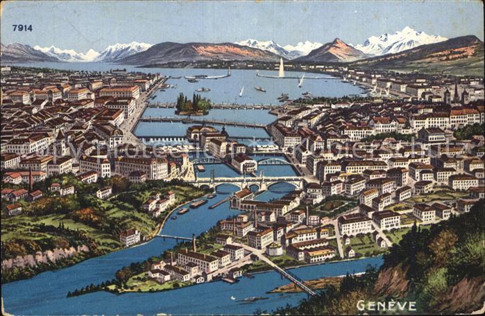 12473695 Genève GE Vue générale de Genève