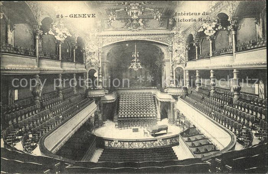 12473708 Genève GE Intérieur du Victoria Hall Genève