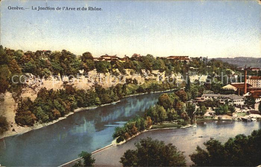 12473719 Genève GE La Jonction de L'Arve et du Rhône Genève