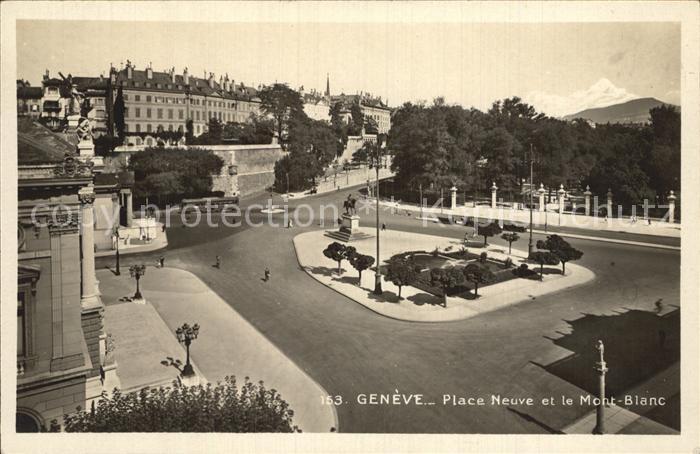 12473097 Genève GE Place Neuve et le Mont-Blanc Genève