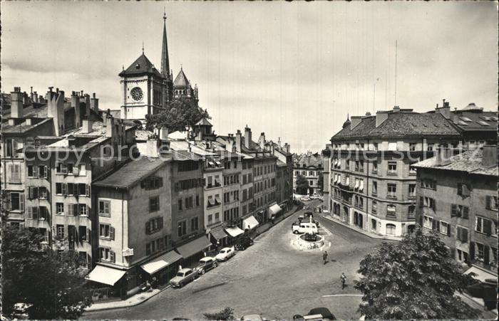 12473111 Genève GE Place du Bourg de Four et Cathédrale de St. Pierre Genève