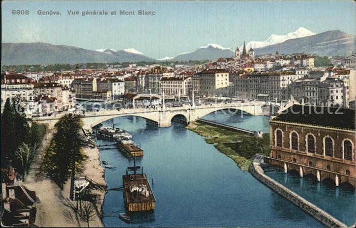 12474324 Genève GE Vue générale et Mont Blanc Genève