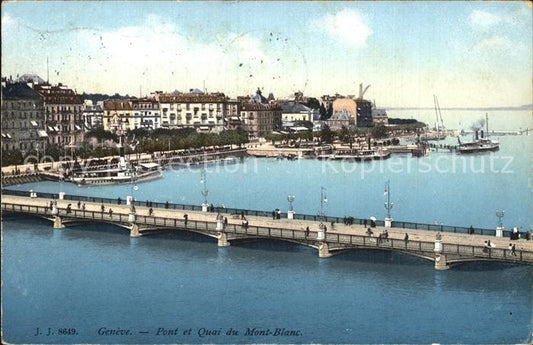 12474326 Genève GE Pont et Quai du Mont Blanc Genève