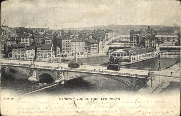 12474333 Genève GE Vue tous les Ponts Genève