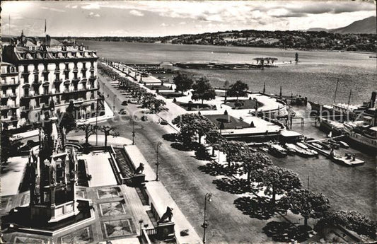 12474374 Genève GE Monument Brunswick et Quai du Mont Blanc Genève