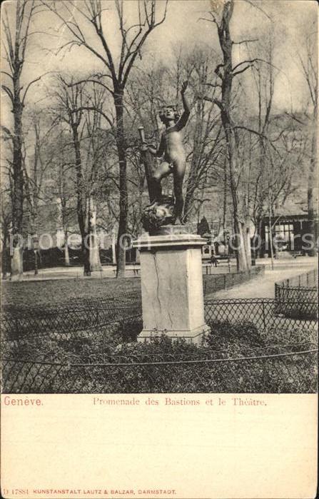 12474379 Genève GE Promenade des Bastions et Théâtre Genève