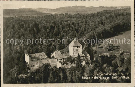 12475252 Stein Rhein Fliegeraufnahme Schloss Hohenklingen Stein am Rhein