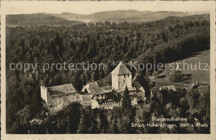 12475255 Stein Rhein Fliegeraufnahme Schloss Hohenklingen Stein am Rhein