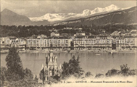 12475364 Genève GE Monument Brunswick Mont Blanc Genève