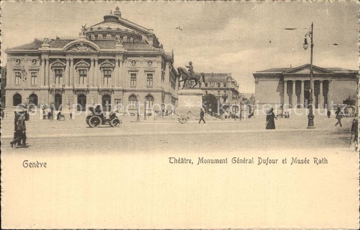 12476249 Genève Théâtre GE Monument Général Dufour Musée Rath Genève