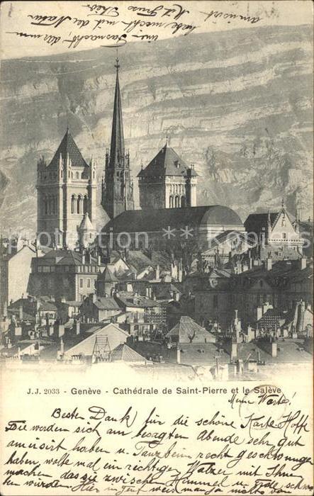 12476261 Genève GE Cathédrale Saint Pierre Salève Genève