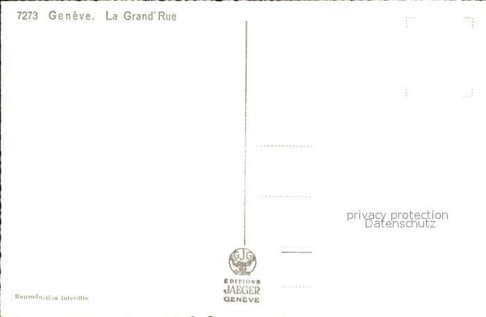 12476331 Genève GE La Grand Rue Genève