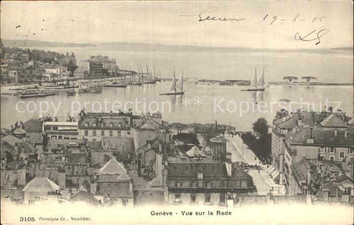 12476333 Genève GE Vue du port de Genève