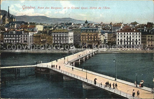 12476350 Genève GE Pont des Begues Grand Quai Hôtel Ecu Genève