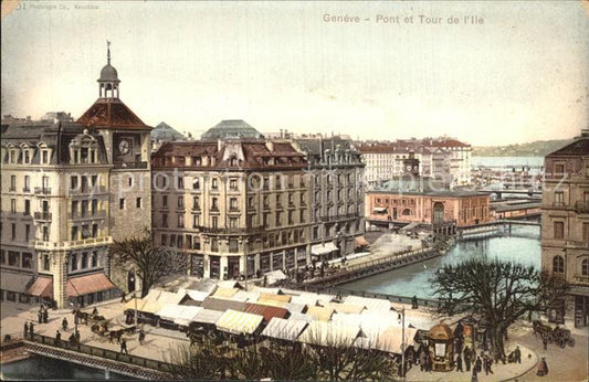 12476356 Genève GE Pont et Tour Ile Genève