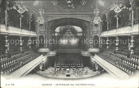 12476370 Genève GE Intérieur du Victoria Hall Genève