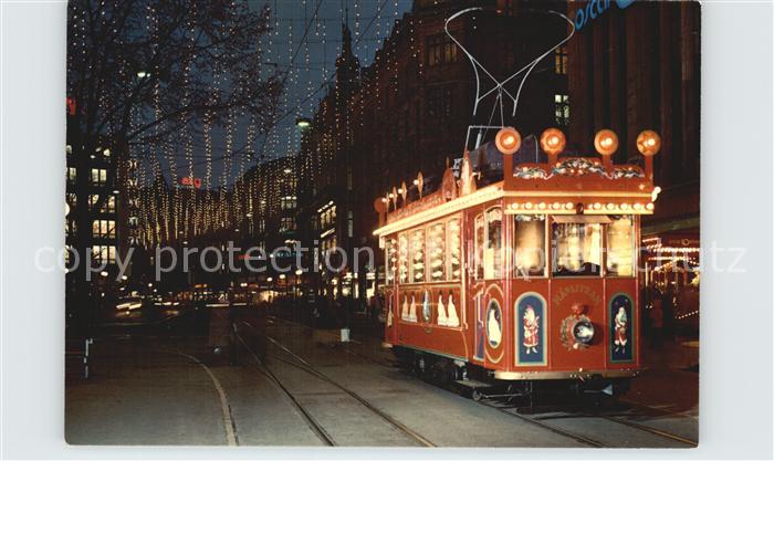 12489022 Zuerich ZH Bahnhofstrasse Maerlitram Weihnachtsbeleuchtung Zuerich