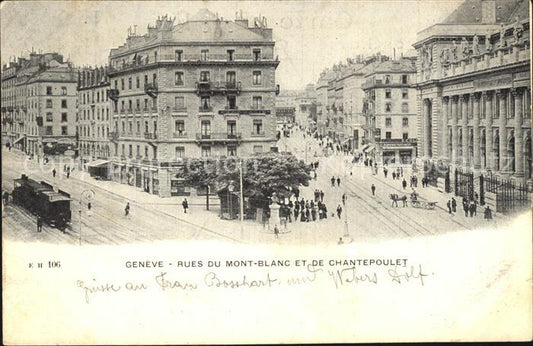 12507037 Genève GE Rues du Mont Blanc et Chantepoulet Genève GE