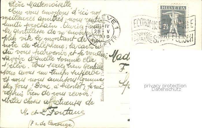 12507043 Genève GE Hôtel de Postes et Rue du Mont Blanc Genève GE