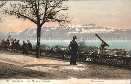 11498545 Lausanne VD et les Alpes de Savoie Lausanne