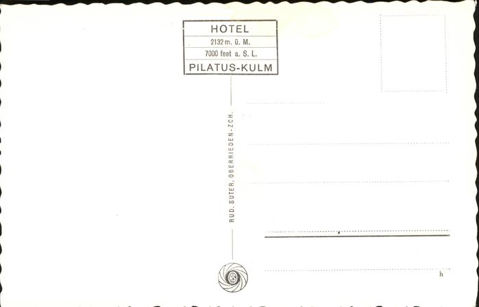 11112775 Pilatus Hotel Pilatus Kulm Fliegeraufnahme