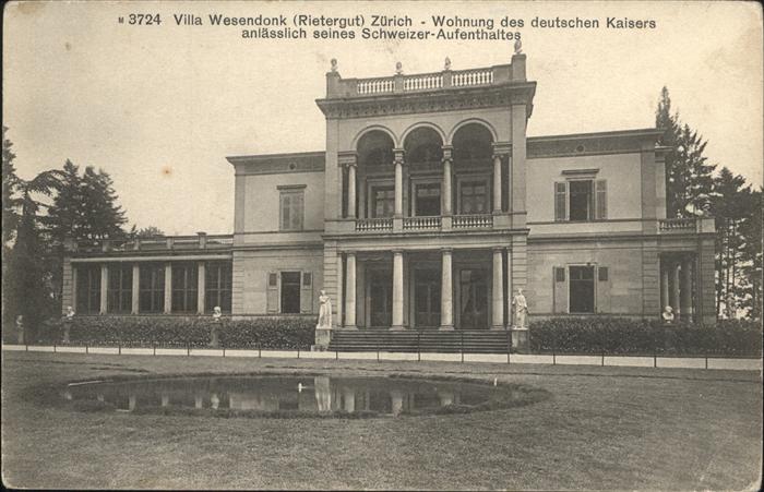 11116304 Zuerich Villa Wesendonk
Wohnung d. deutschen Kaisers
Anlass schweizer