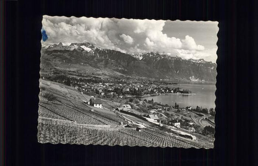 11113545 Vevey VD Gesamtansicht Alpes vaudoises