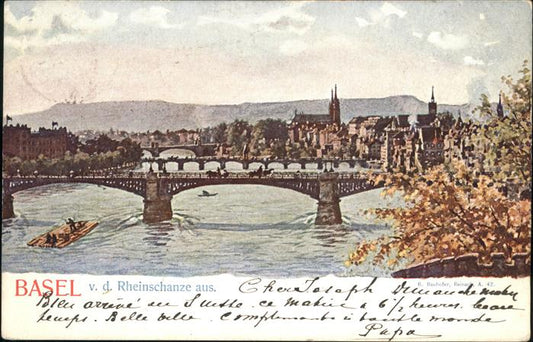 11114401 Basel BS Bruecke Kutsche