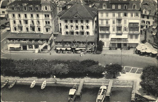 11114500 Zuerich [?] Hotel Du Lac Hirschen Hotel Goldener Adler Brunnen Fliegera