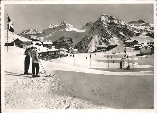 11115067 Arosa GR Eisbahn Schiesshorn Furkahoerner