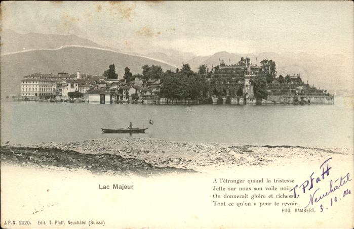 11115366 Neuchatel NE Lac Majeur Boot