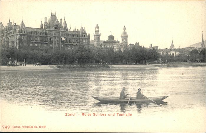 11115421 Zuerich Rotes Schloss Tonhalle Boot