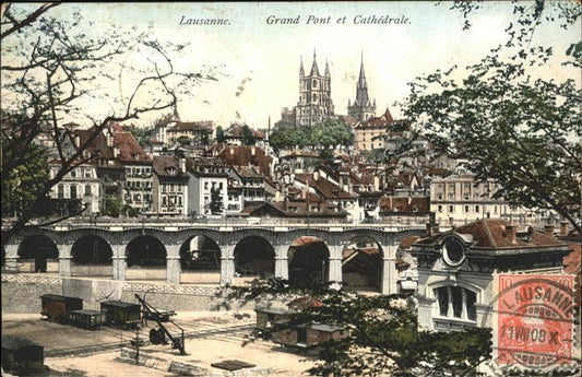 11181193 Lausanne VD Grand Pont Cathedrale Lausanne