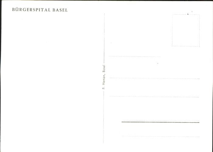 11181508 Basel BS Buergerspital Basel BS