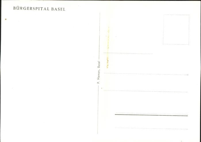 11181509 Basel BS Buergerspital Basel BS