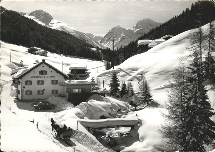 11181850 Davos GR Sertig, Gasthaus zur Muehle Davos Platz