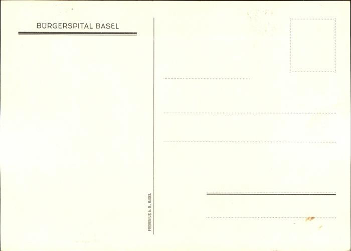 11181885 Basel BS Buergerspital Basel BS