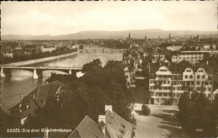 11192987 Basel BS Drei Rheinbruecken