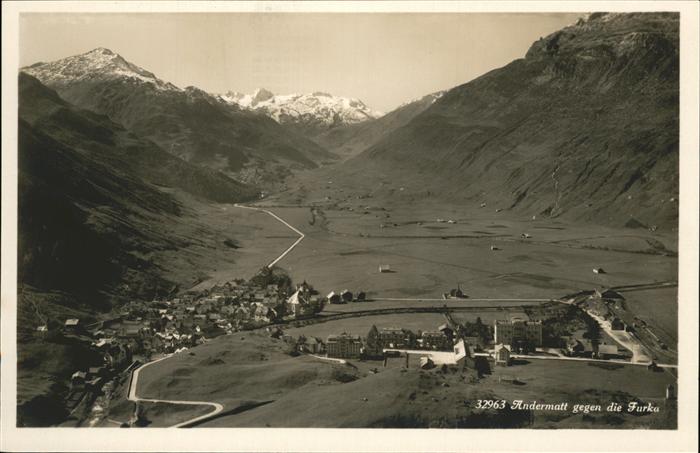 11193013 Andermatt Furka Fliegeraufnahme