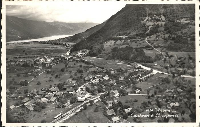 11193304 Wilderswil Luetschinen Brienzersee Fliegeraufnahme